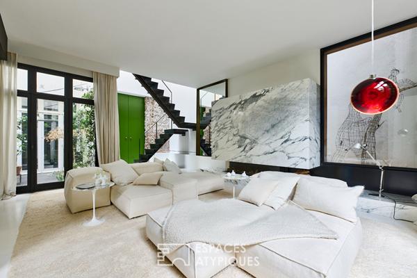 Iconique duplex esprit maison-loft à SoPi