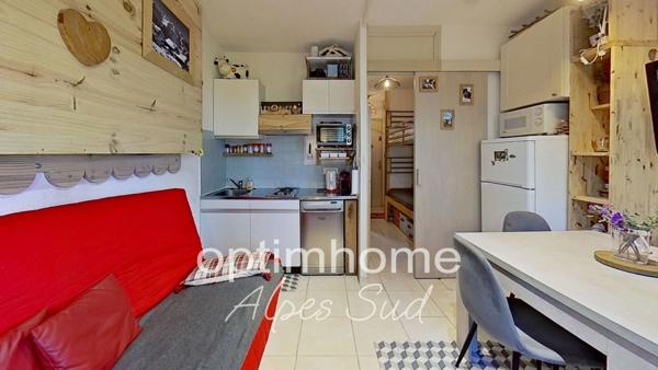 Studio avec coin montagne et balcon proche pistes