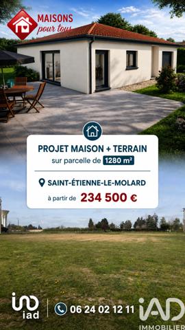 Terrain à vendre 1 280 m² Saint-Étienne-le-Molard