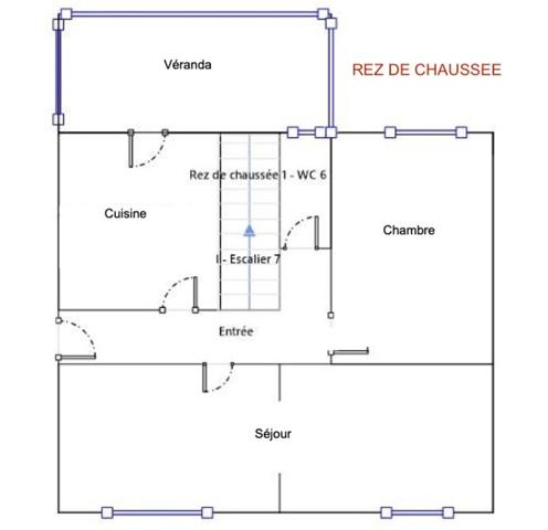 Maison en pierre (1930) 5 pièces à Thomery - 5 km de Fontainebleau.