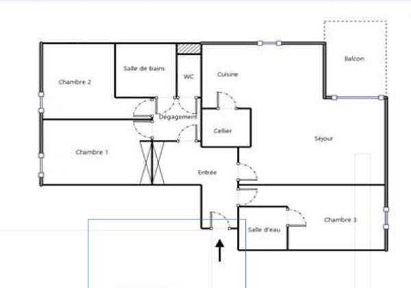 APPARTEMENT T4 LUMINEUX AVEC TERRASSE ET PARKING