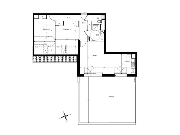 Appartement avec terrasse exceptionnelle - Champs de Mars La Rochelle,