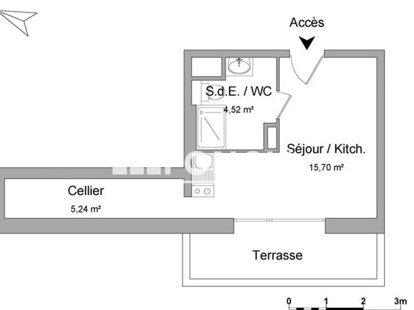 Location Studio 25.46 m² - 4 RUE DE BOLLWILLER Strasbourg 67100