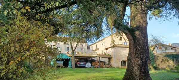 Couhe - Maison de caractère de neuf chambres, granges, piscine, jacuzzi, jardin privé avec opportunité commerciale Valence en poitou