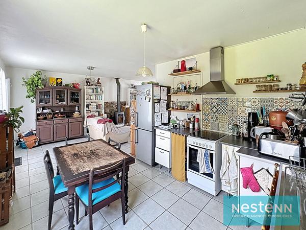 Vente d'une maison d'habitation 4 chambres avec jardin dans le bourg de Planguenoual