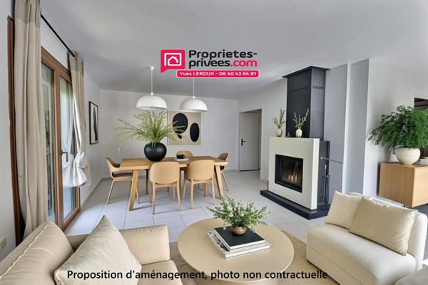 Maison individuelle  5 pièces ,104 m² sur terrain 1100 m² piscinable