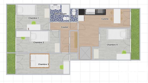 Appartement à vendre 5 pièces 80 m² Cergy