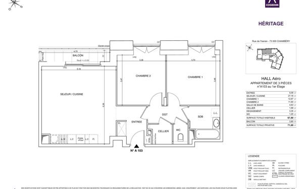 Appartement à louer    3 pièces •  Chambéry