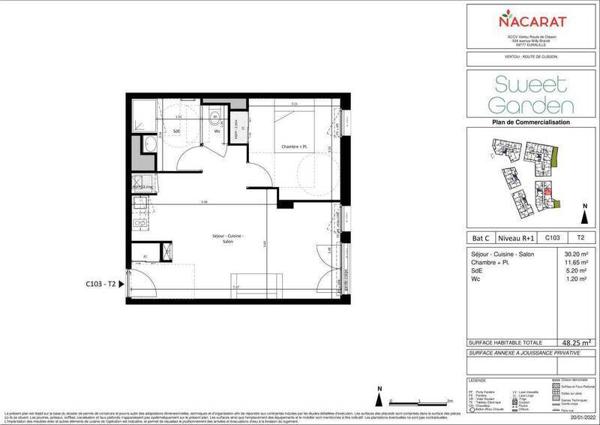 Appartement 2 pièces - 44120 Vertou