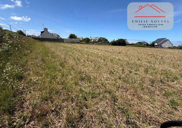 Terrain constructible de 1054 m² au calme à Lanmodez, hors lotissement