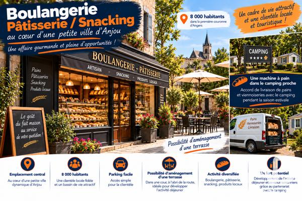 Boulangerie à vendre 233 m² Montreuil-Juigné