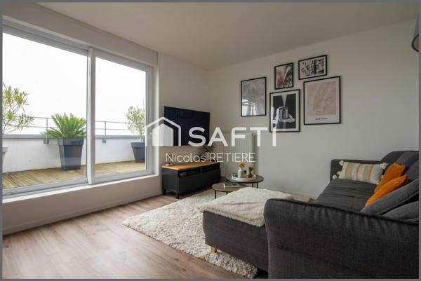 Saint Herblain - T3 66m2 avec terrasse, parking et garage