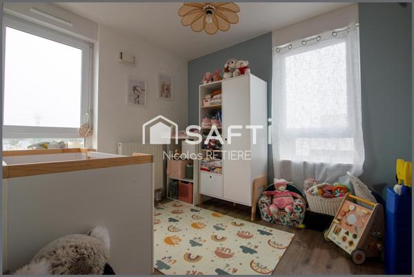 Saint Herblain - T3 66m2 avec terrasse, parking et garage