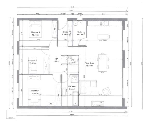 Maison 4 pièce(s) 3 chambre(s) 119 m²