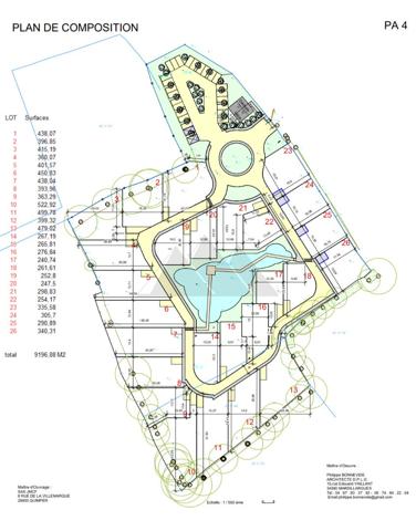 A VENDRE BENODET TERRAINS DE LOISIRS 393,26 m2