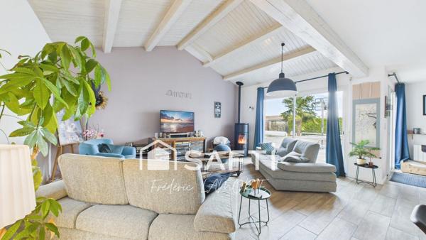 Maison contemporaine, 5 chambres, garage, piscine
