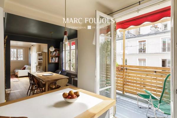 Paris XVIII – Lamarck/Junot – Duplex derniers étages avec terrasses