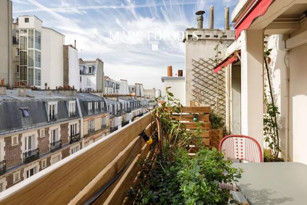 Paris XVIII – Lamarck/Junot – Duplex derniers étages avec terrasses