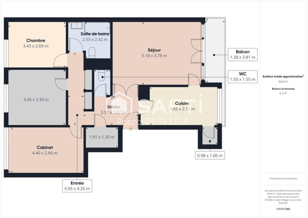 GARCHES - Buzenval appartement 4 pièces 83m2