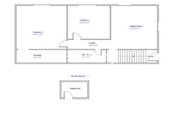 Appartement 3 pièces - 67 m² Exclusivité efficity