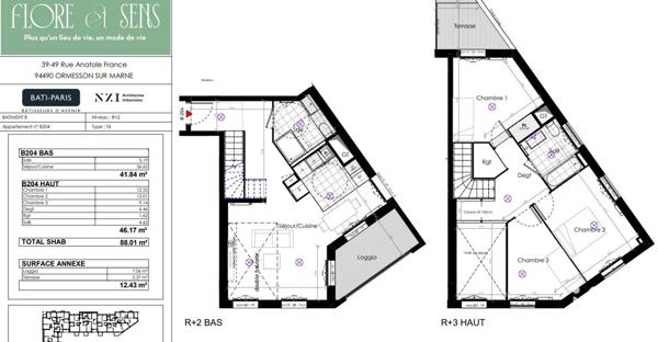 Appartement à vendre 4 pièces 88 m² Ormesson-sur-Marne