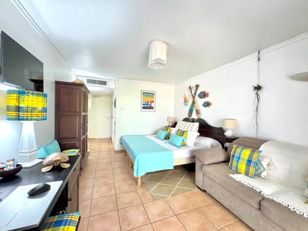 STUDIO RENOVE EN REZ DE JARDIN - ACCES PLAGES & PISCINES – RESIDENCE TYPE RESORT - SAINTE ANNE