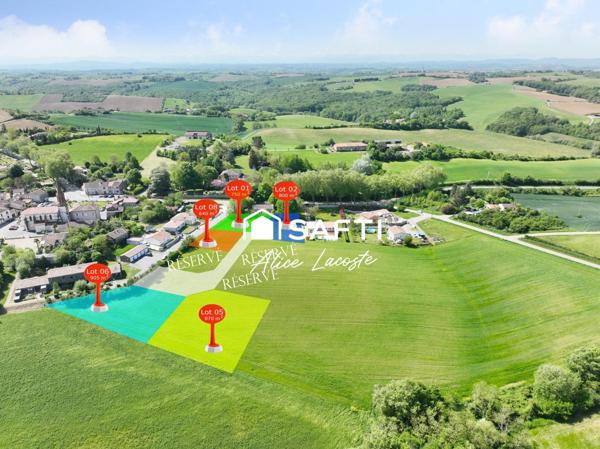 Terrain constructible de 800 m²