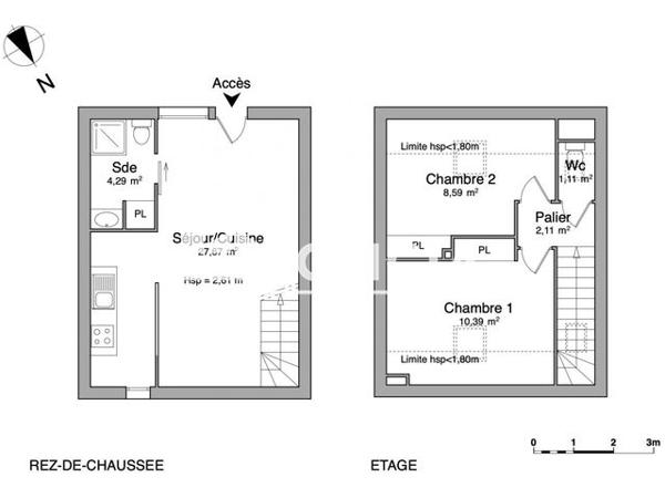 Location Maison 3 pièces 54.2 m² - 385 BIS RUE DES TARETES Semoy 45400