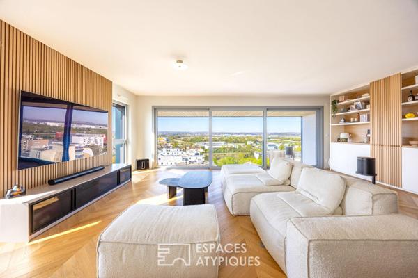 Triplex contemporain avec terrasses et vue panoramique