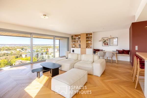 Triplex contemporain avec terrasses et vue panoramique
