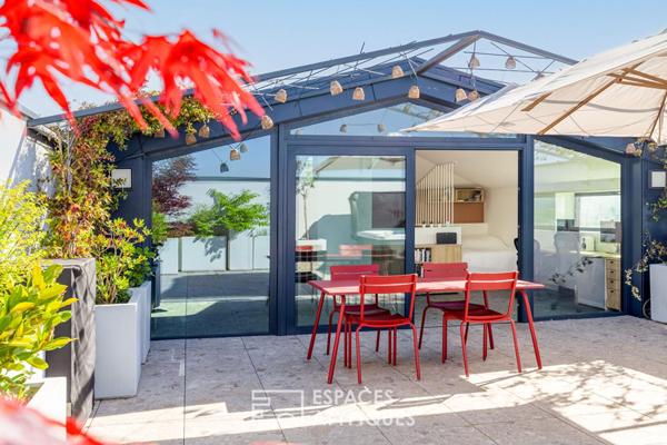 Triplex contemporain avec terrasses et vue panoramique