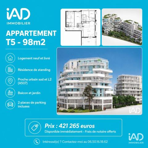 Appartement à vendre 5 pièces 98 m² Marseille 10
