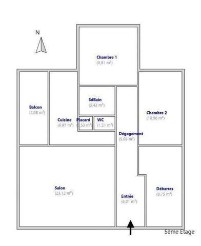 Appartement 3 pièces - 44600 Saint-Nazaire