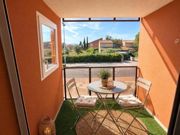Canet : beau T3 avec balcon, garage et parking