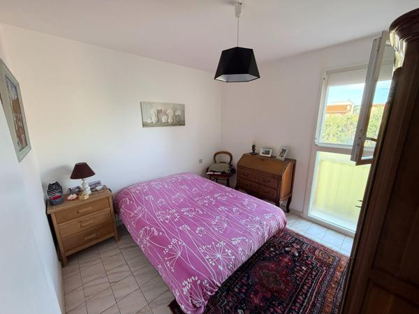 Canet : beau T3 avec balcon, garage et parking