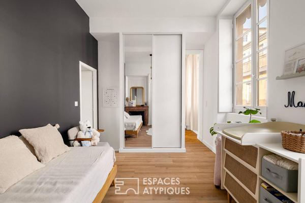 Appartement traversant rénové avec vue Fourvière