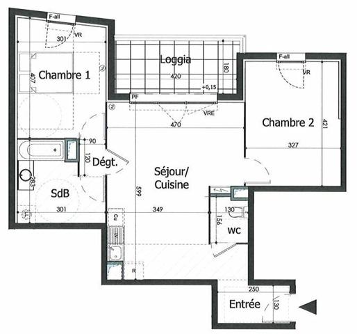 Appartement à vendre    3 pièces • 64,34 m2 Nîmes