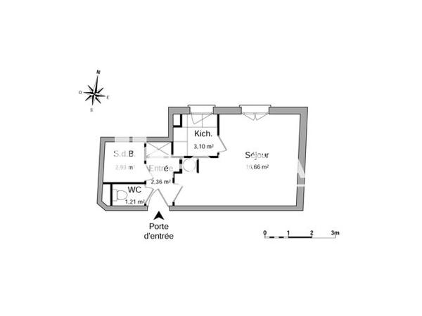 Location Studio 26.26 m² - 8 RUE DE LA BERGERIE Voisins Le Bretonneux 78960