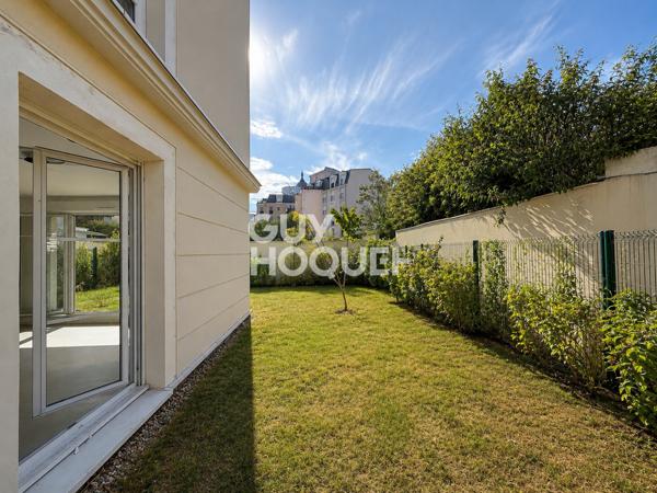3 pièces récent avec grand jardin privatif et parking