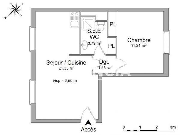 Location Appartement 2 pièces 37.88 m² - 8 RUE EMILE GUYADER Brest 29200