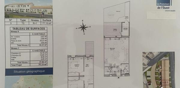 Maison 3 pièces de 77 m² à Dompierre-sur-Mer (17139)