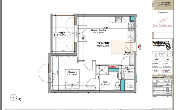 Appartement à vendre    2 pièces • 43,50 m2 Cucuron