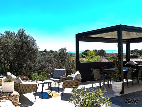 Caumont-sur-Durance (84510) VILLA CONTEMPORAIRE - VUE ALPILLES - PISCINE - QUARTIER RESIDENTIEL