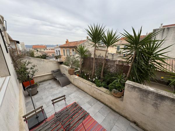 Marseille (13007) VENTE APPARTEMENT TYPE 3 89,75 M2 CARREZ TERRASSE 16,5 M2 SAMATAN 13007 MARSEILLE