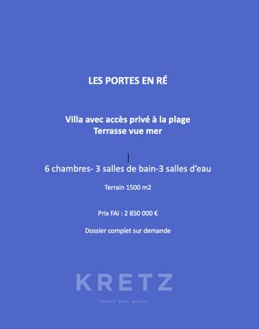 Villa avec accès privé à la plage