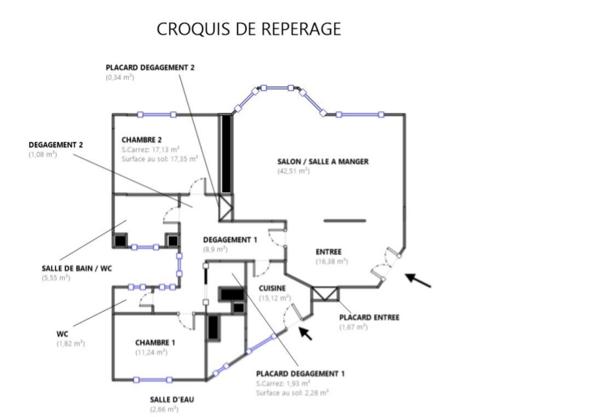 Appartement à vendre 4 pièces PARIS 17EME ARRONDISSEMENT (75)