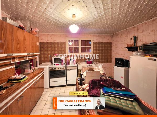 MAISON DE 100 M² AVEC SOUS-SOL, L’ENSEMBLE SUR 778 M² DE TERRAIN CLOS :