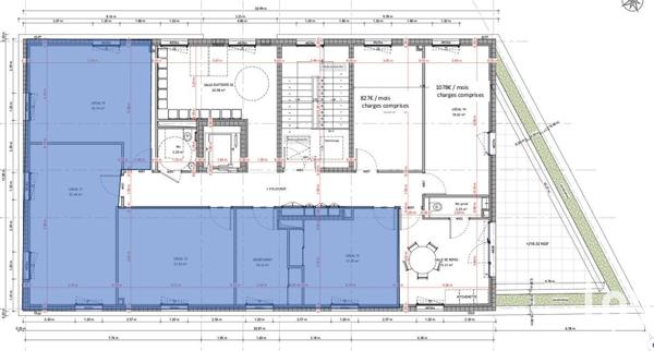 Location bureaux 45 m² Gardanne