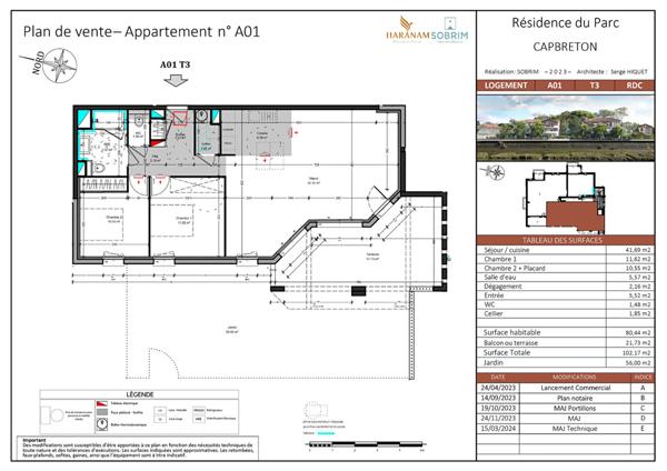Achat appartement Capbreton - 3 pièce(s) - 80 m² - 695 000 €