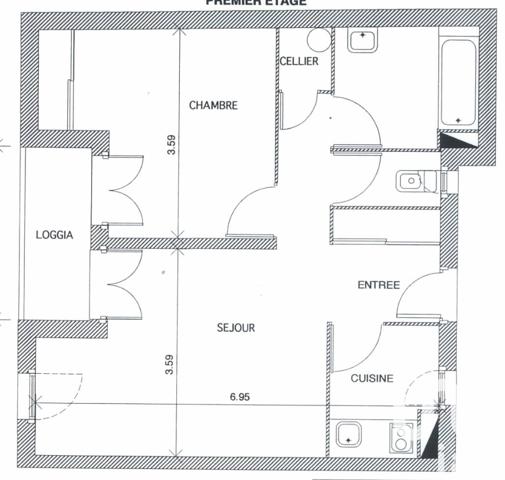Appartement à vendre 2 pièces 46 m² Montpellier